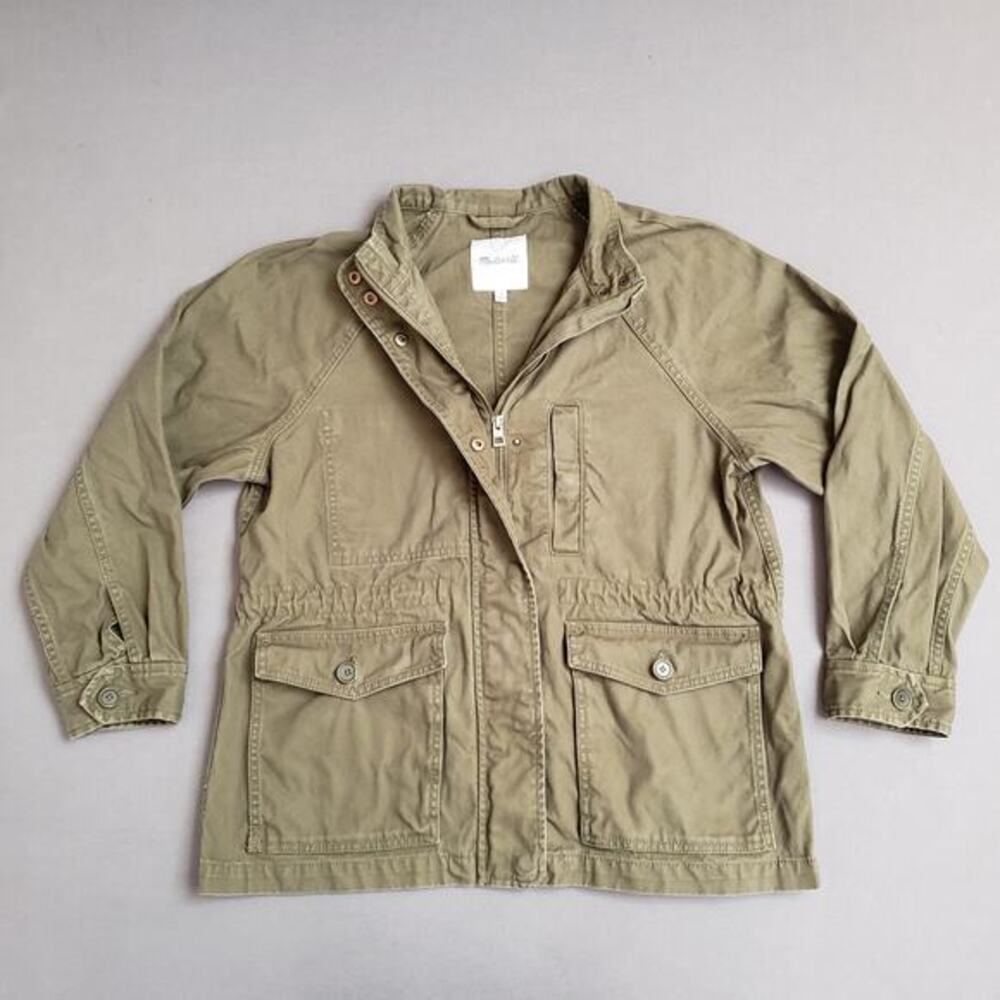 Madewell Northover Jacket Desert Olive Green Women's Medium Structured Shape